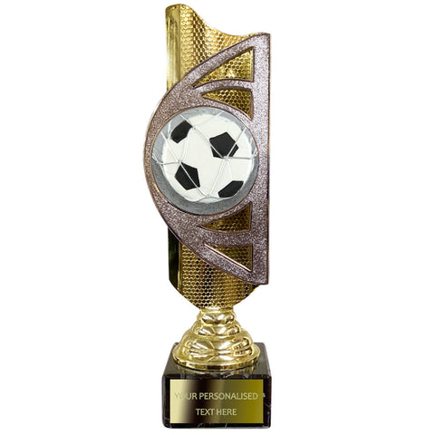 Gold and Silver Football Award (BS21A/B/C) With Embossed Football Design Option