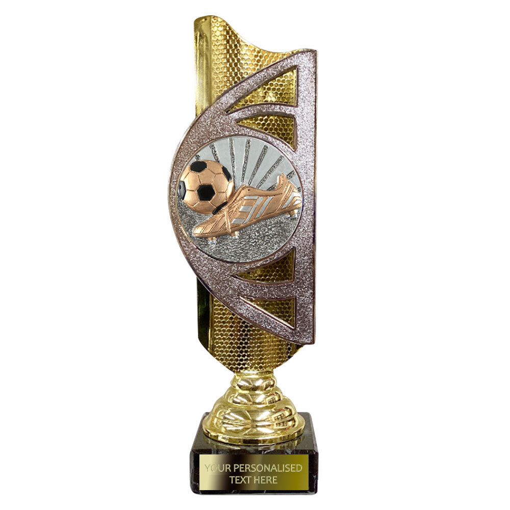 Gold and Silver Football Award (BS21A/B/C) With Embossed Football Design Option