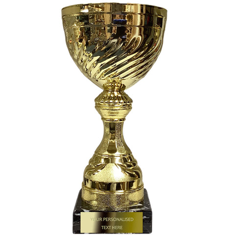 Elegant Golden Cup on Marble Base (BS28A/B/C/D)