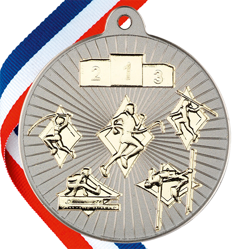 Multi Athletics Embossed Medal on a Ribbon