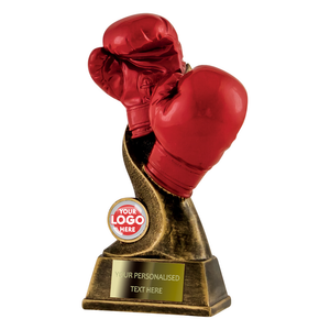 Red Boxing Gloves Trophy Award (RF4817/8DBUGC) IO