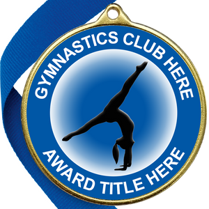 Gymnastics Awards Medal - BLUE