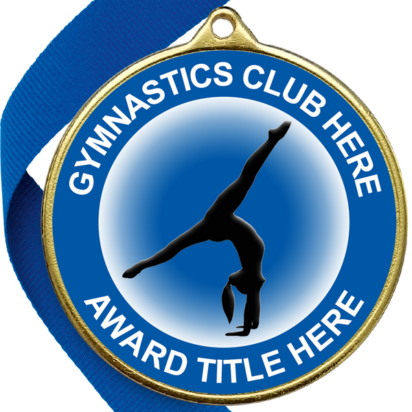 Gymnastics Awards Medal - BLUE