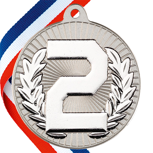 1st/2nd/3rd Embossed Medal on a Ribbon