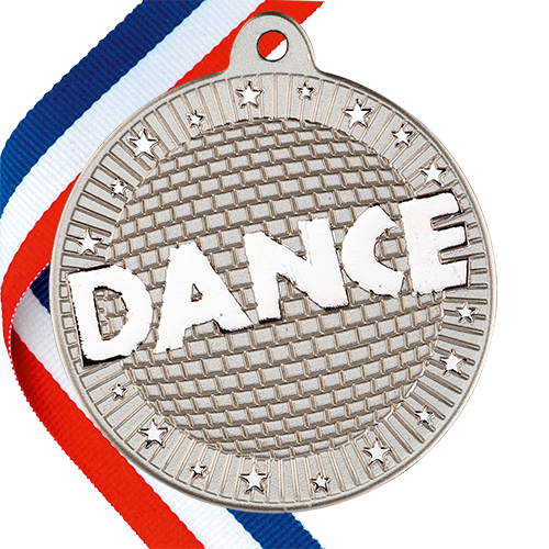 Dance Embossed Medal on a Ribbon