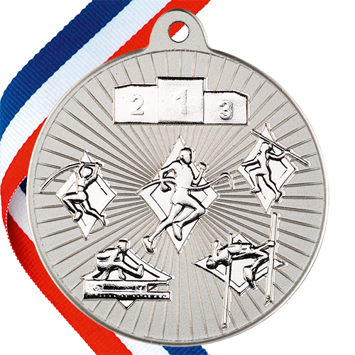 Multi Athletics Embossed Medal on a Ribbon