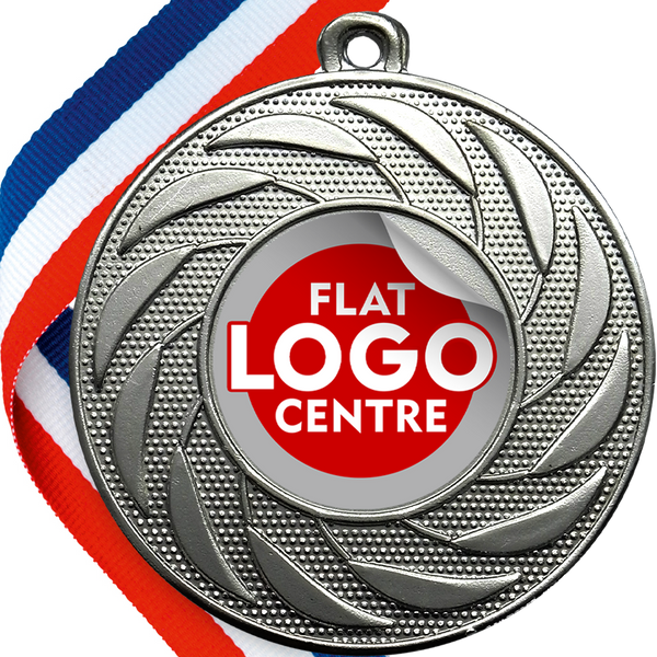 Spinner Design Medal with Flat Logo Sticker