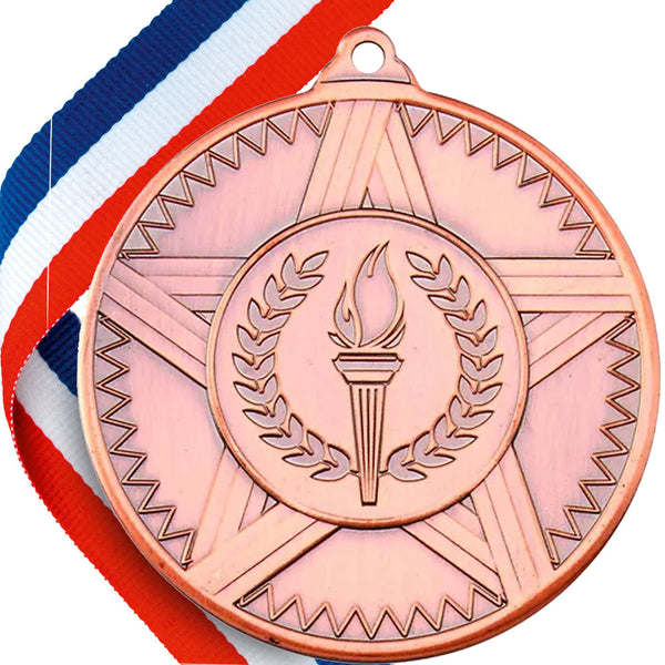 The Original - Striped Star Medal on a Ribbon