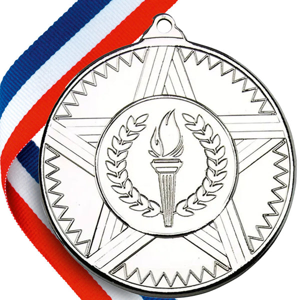 The Original - Striped Star Medal on a Ribbon