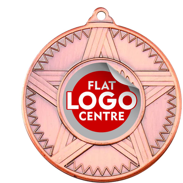 The Striped Star medal with custom flat logo