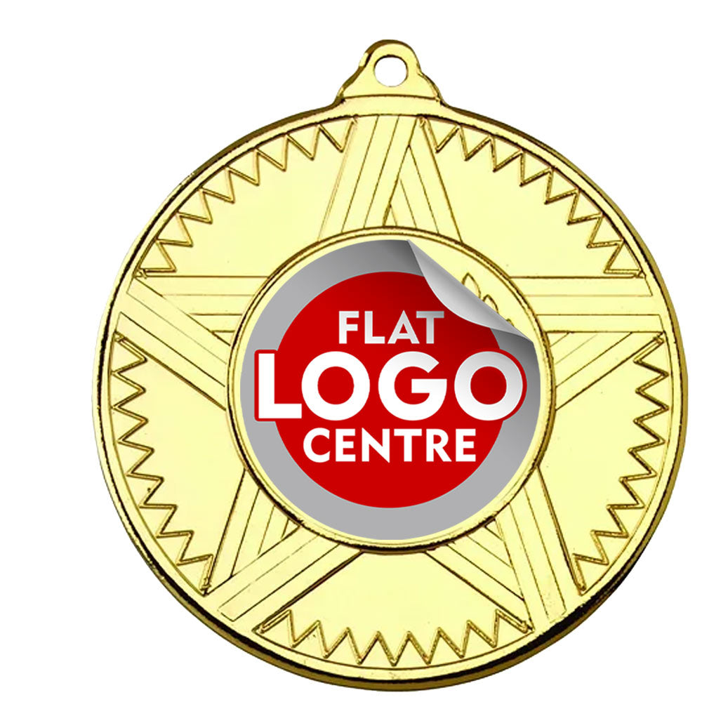 The Striped Star medal with custom flat logo