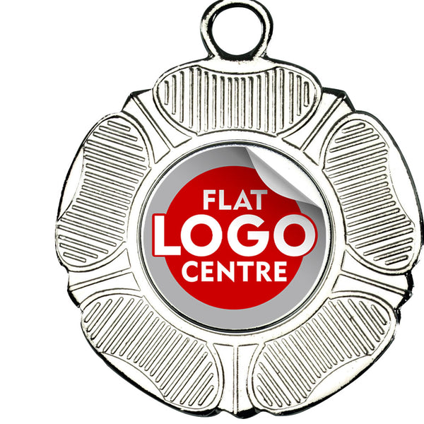 The  Tudor Rose  medal with custom flat logo