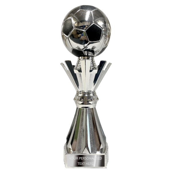 Football Silver Trophy Award with a Silver Ball  (X621/2 02)