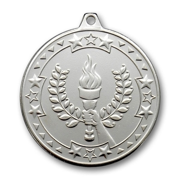 50mm Embossed Sports Day Torch Medal