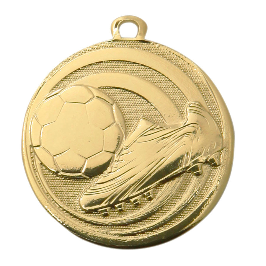 100 X Embossed 32mm Mini Football Medals